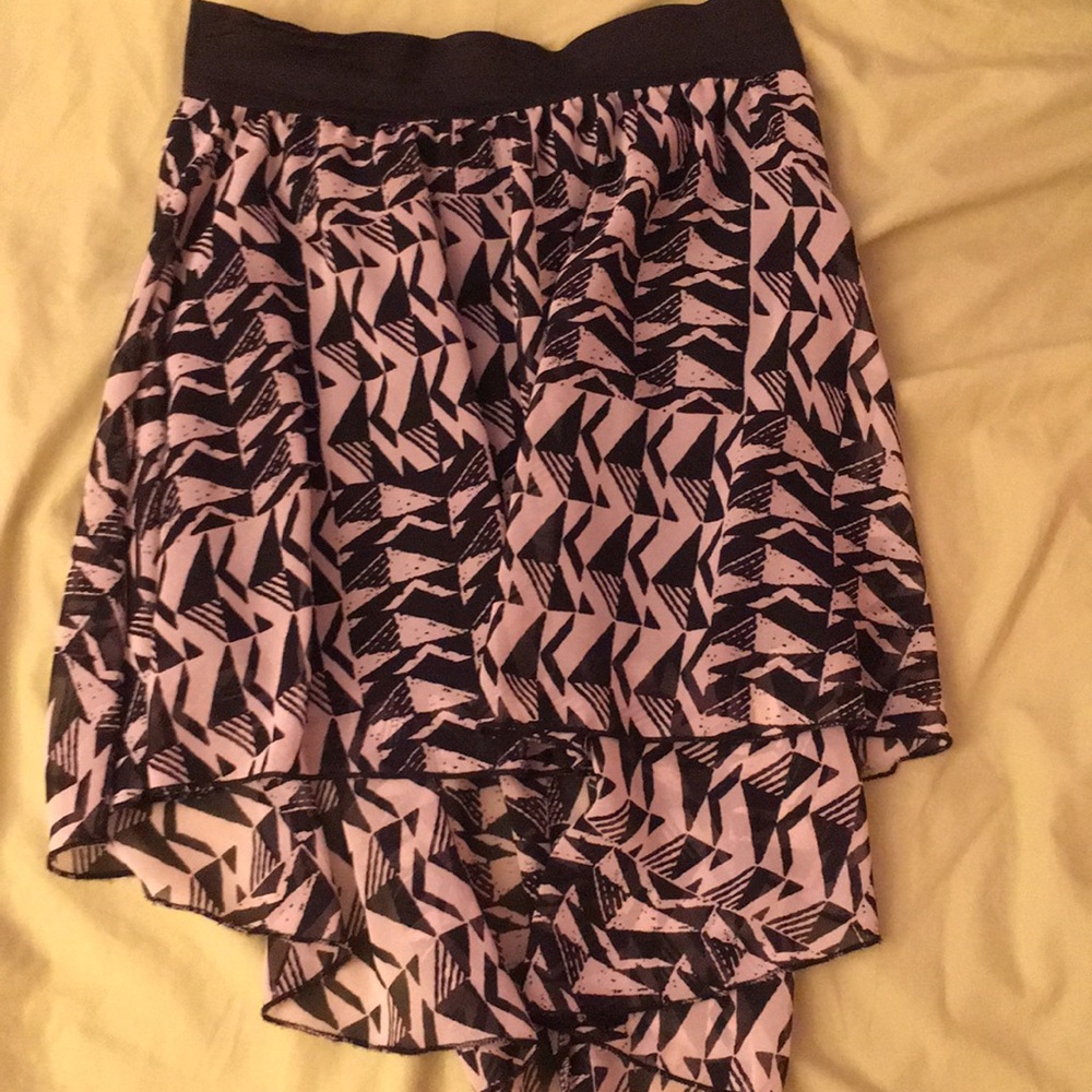 High-low mini skirt